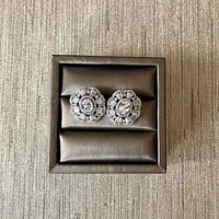 Cubic Zirconia Blooming Stud Earrings