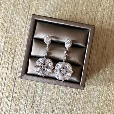 Cubic Flower Earrings