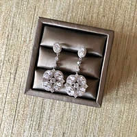 Cubic Flower Earrings