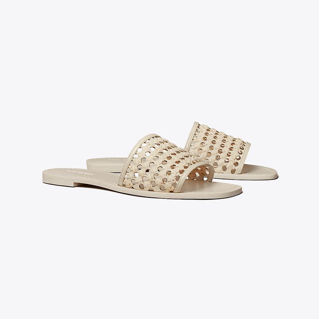 Tory Burch Eleanor Raffia Slide | The Summit