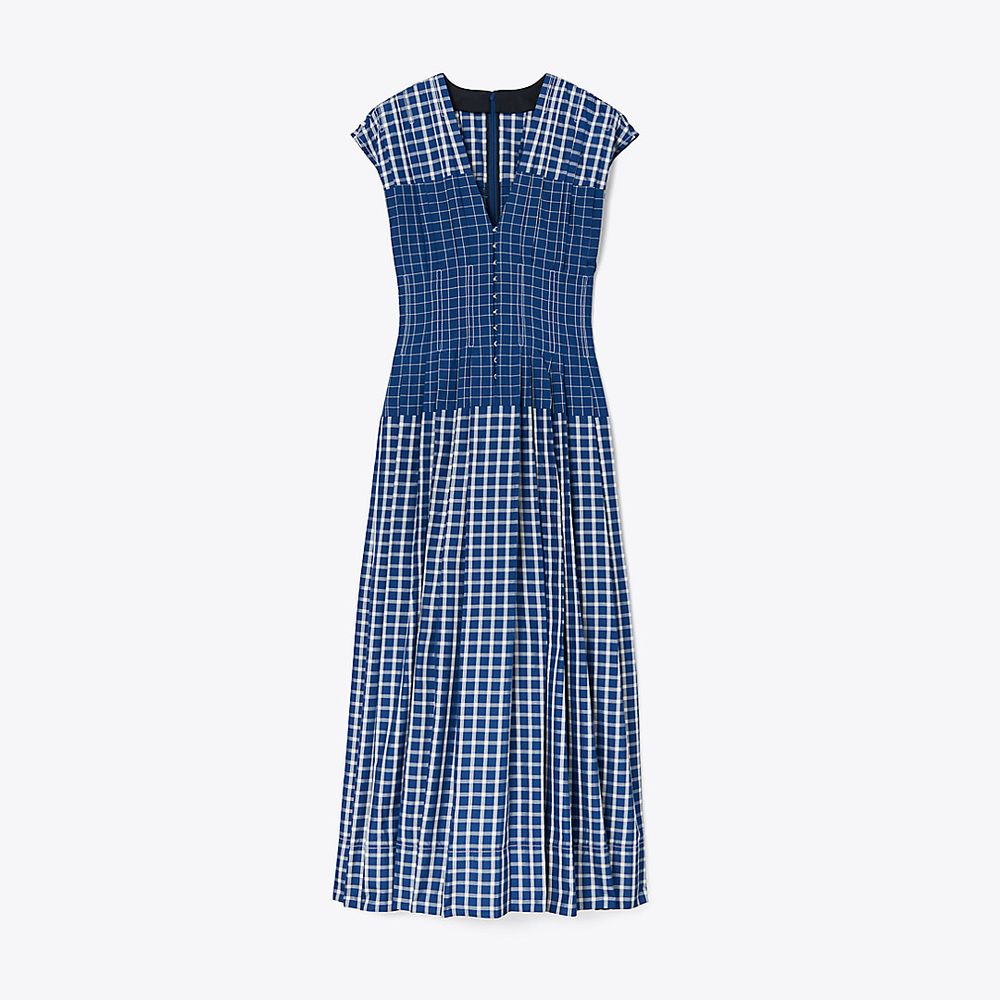 Tory Burch Picnic Plaid Silk Claire McCardell Dress | The Summit