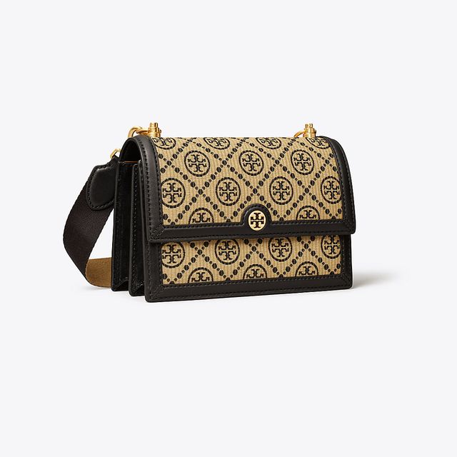 Tory Burch Small T Monogram Suede Embossed Shoulder Bag | The Summit