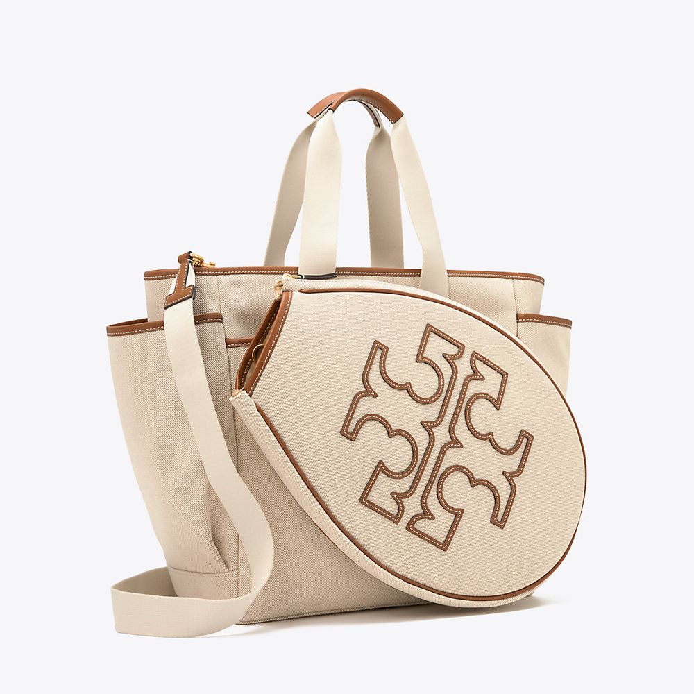 Tory Burch Two-Tone Canvas Tennis Tote | The Summit