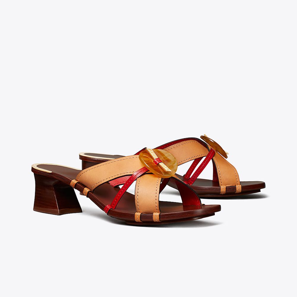 Tory Burch Knotted Heeled Mule Sandal | The Summit