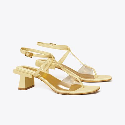 Tory Burch Block T Heel Strappy Sandal