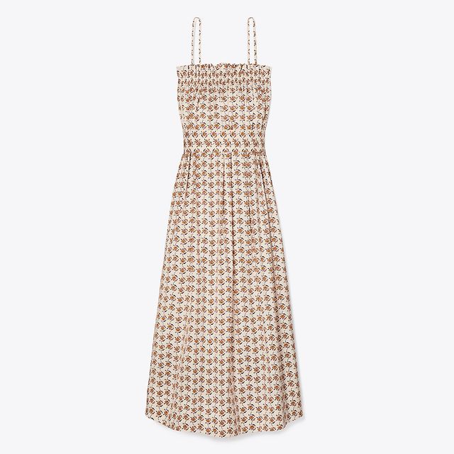 Tory Burch Wavelength Ruffle-Neck Dress | The Summit