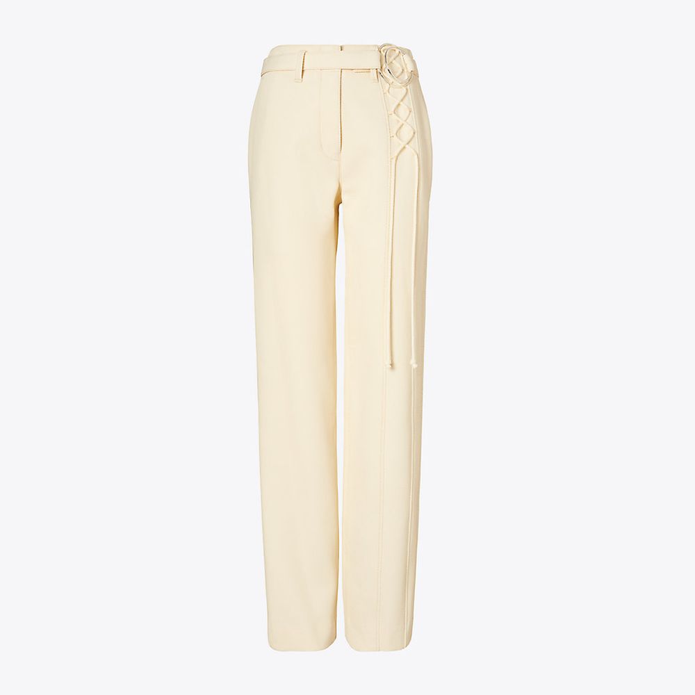 Tory Burch Relaxed Multicolor Topstitch Pant | The Summit