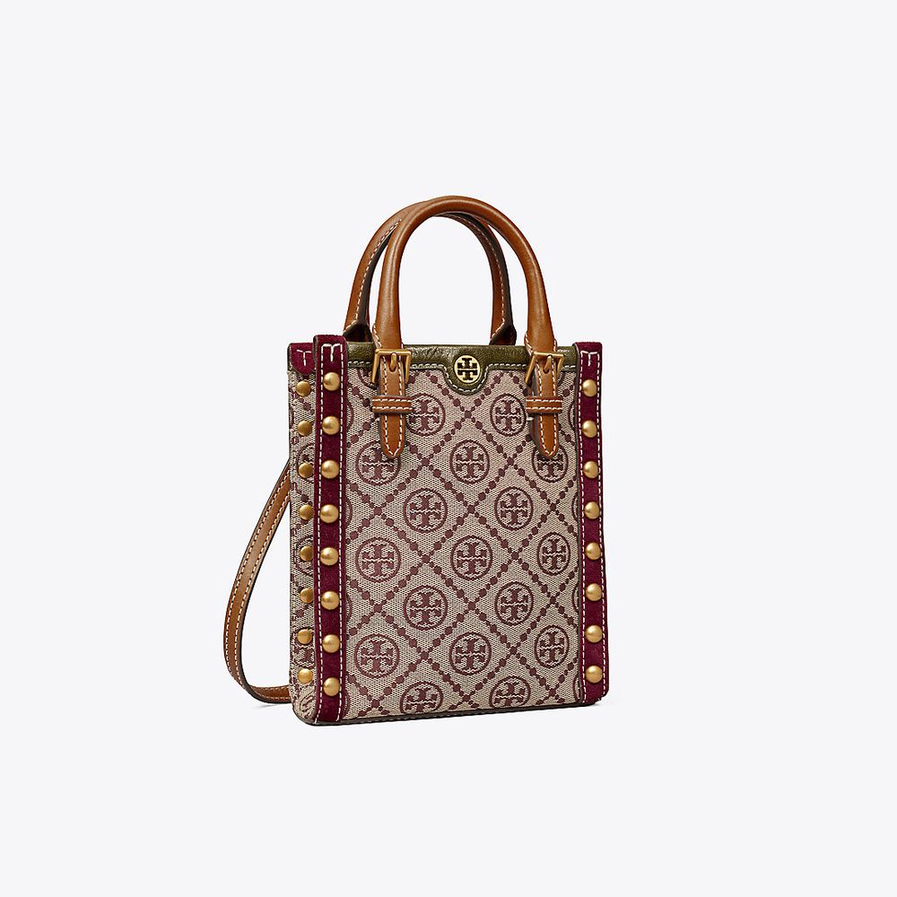 Tory Burch T Monogram Jacquard Studded Mini Tote | The Summit