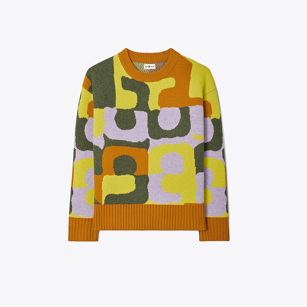 Tory Burch Colorblock T Sweater | The Summit