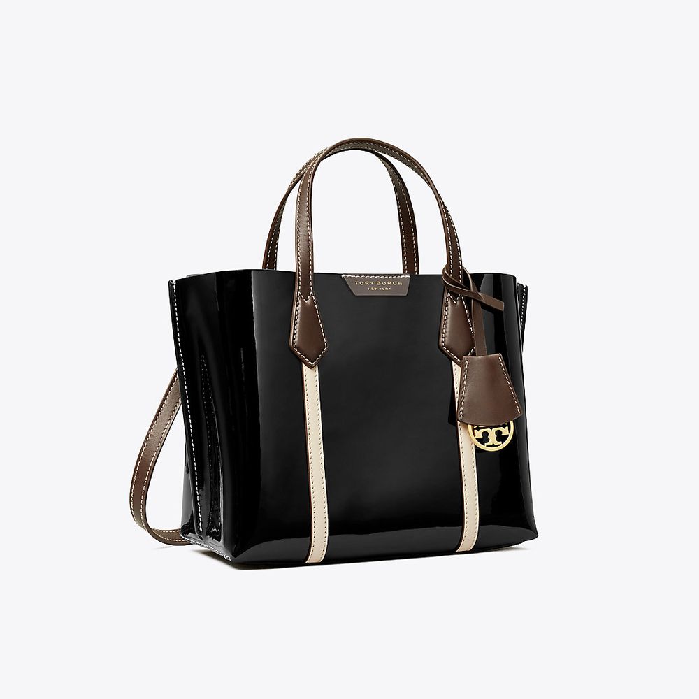 Tory Burch Small Perry Patent Triple-Compartment Tote | The Summit
