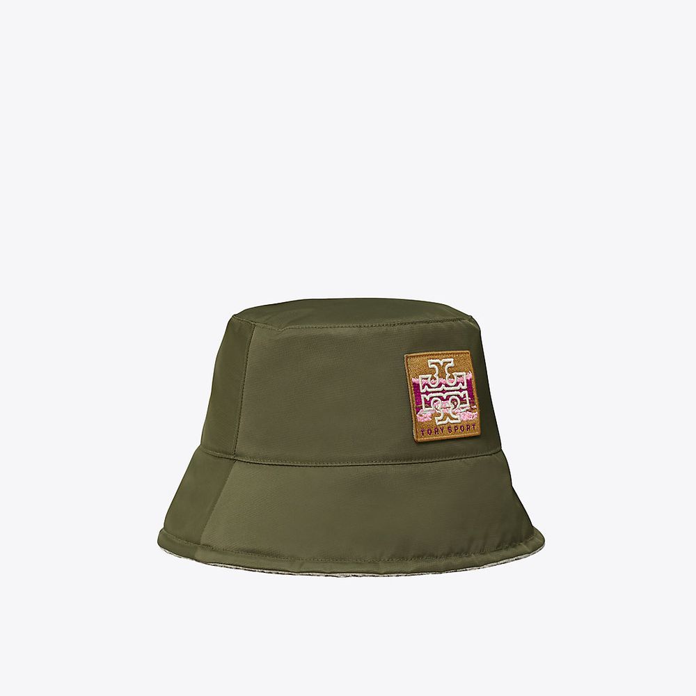 Tory Burch Bucket Hat with Patch | The Summit