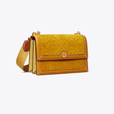 Tory Burch Small T Monogram Raffia Shoulder Bag | The Summit