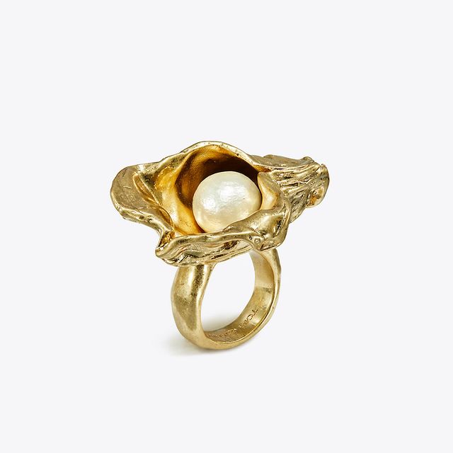 Tory Burch Brutalist Oyster Ring | The Summit