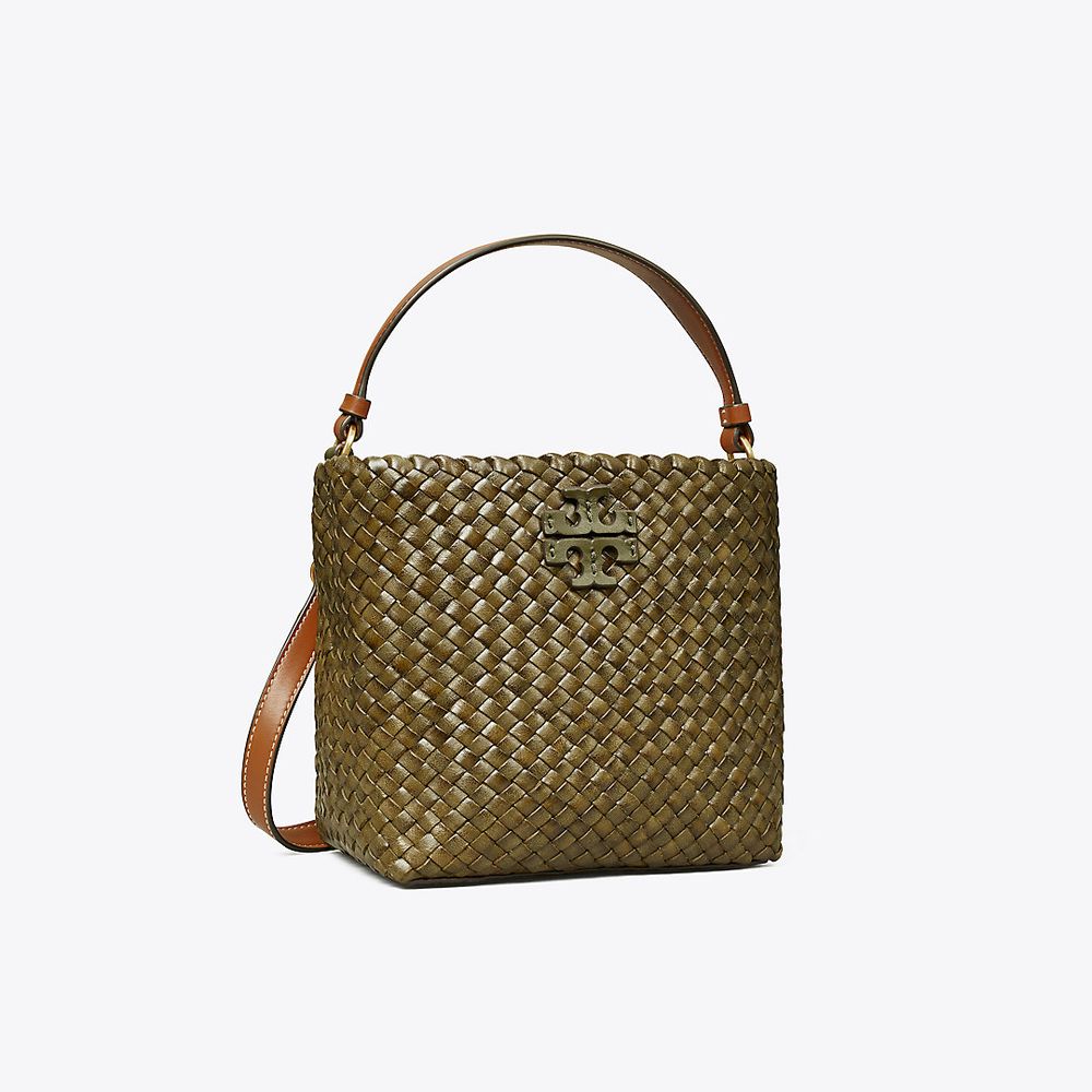 Tory Burch Small McGraw Woven Bucket Bag | The Summit