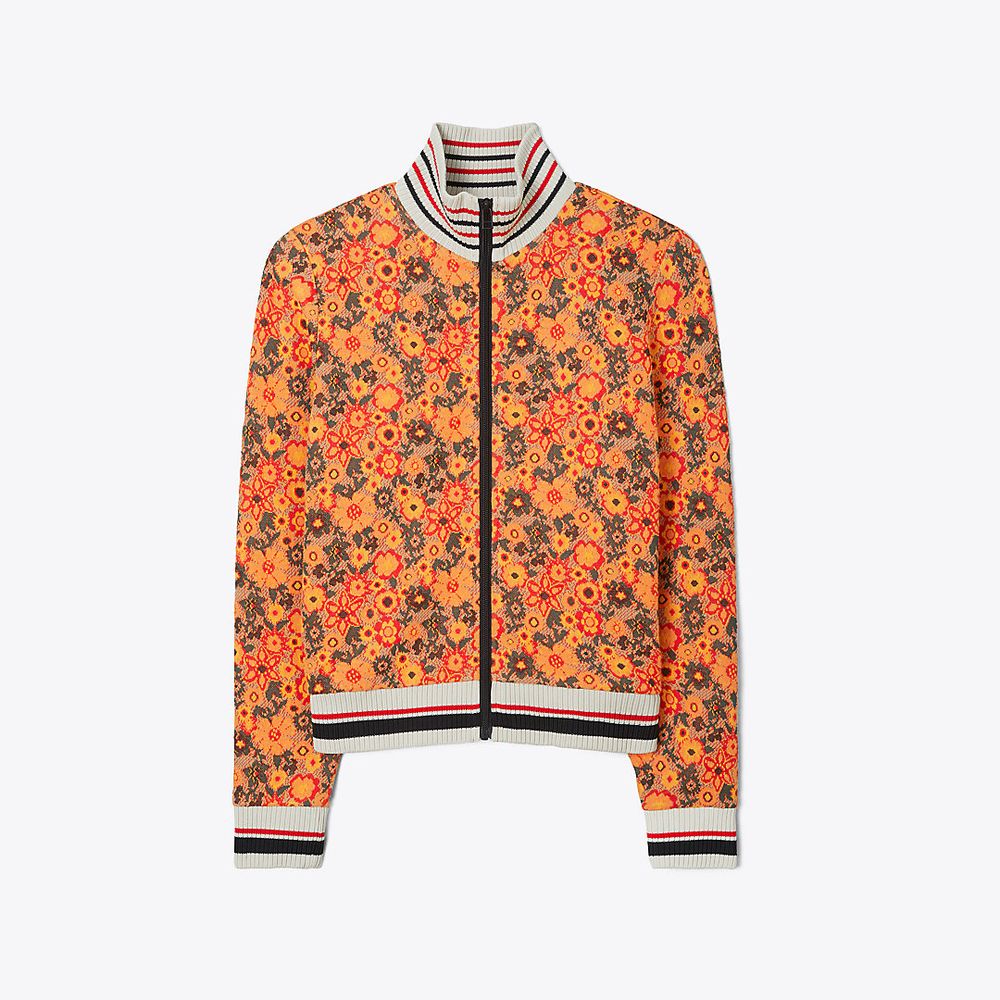 Tory Burch French Jacquard Track Jacket | The Summit