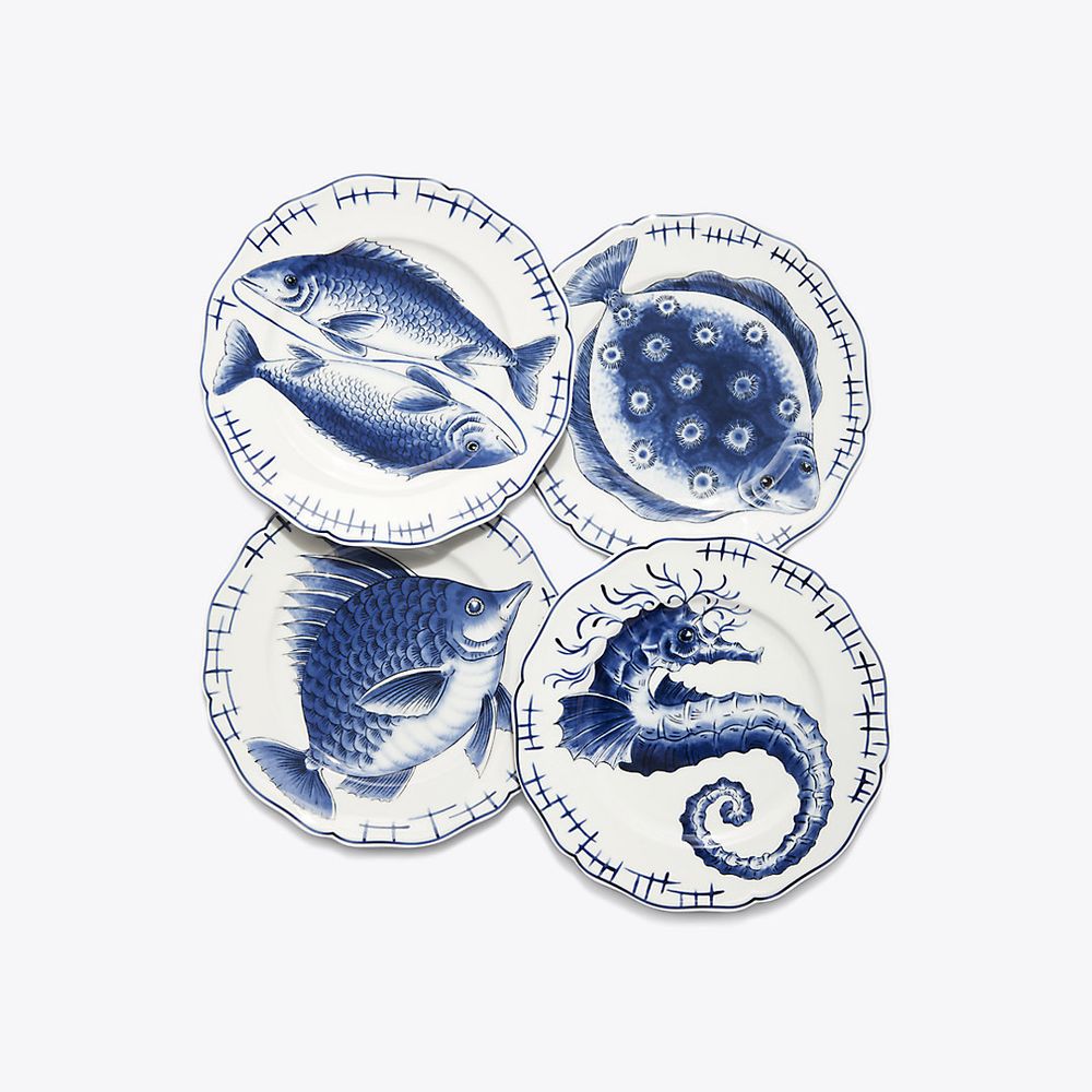 Tory Burch Fish Salad Plate, Set of 4 | The Summit