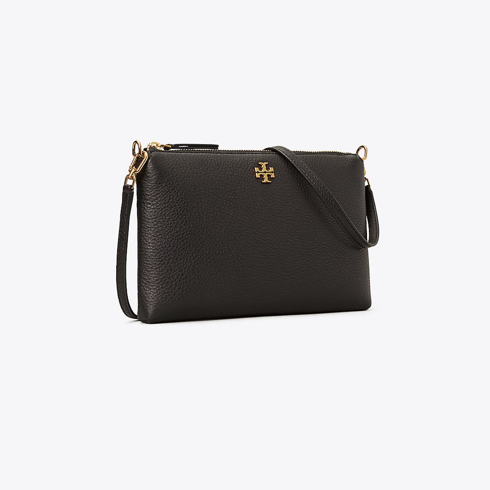 Tory Burch Mercer Pebbled Zip Crossbody