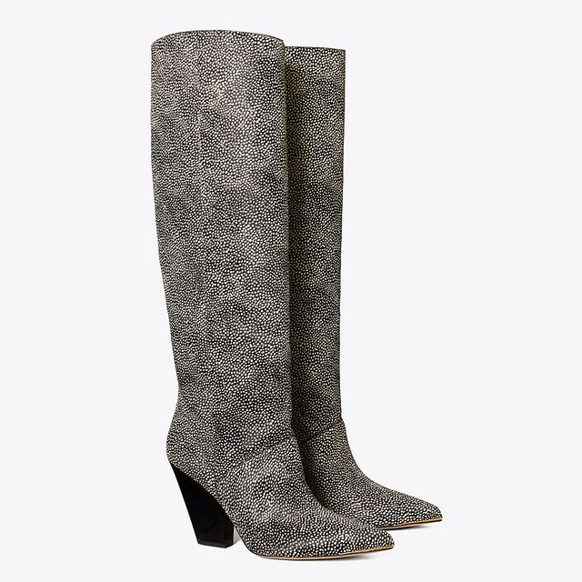 Tory Burch Multi Logo Stretch Over-the-Knee Boot | The Summit