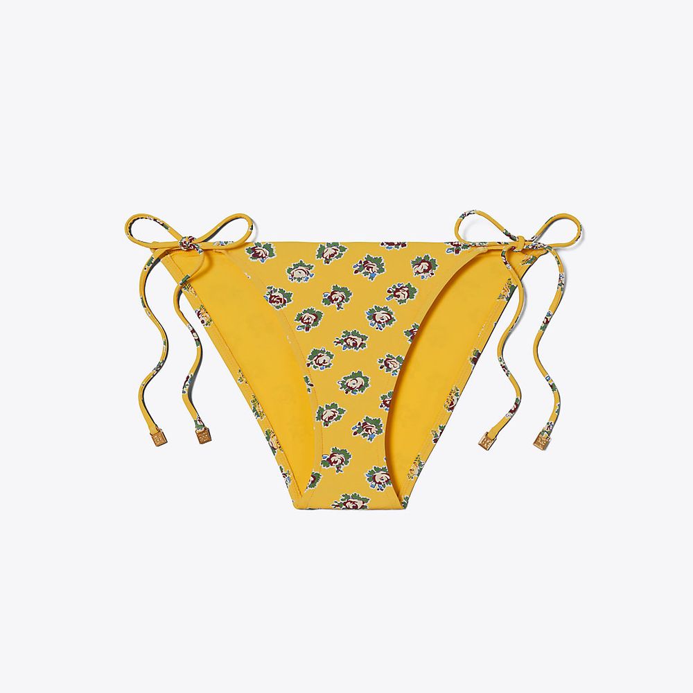 Tory Burch Printed String Bikini Bottom | The Summit