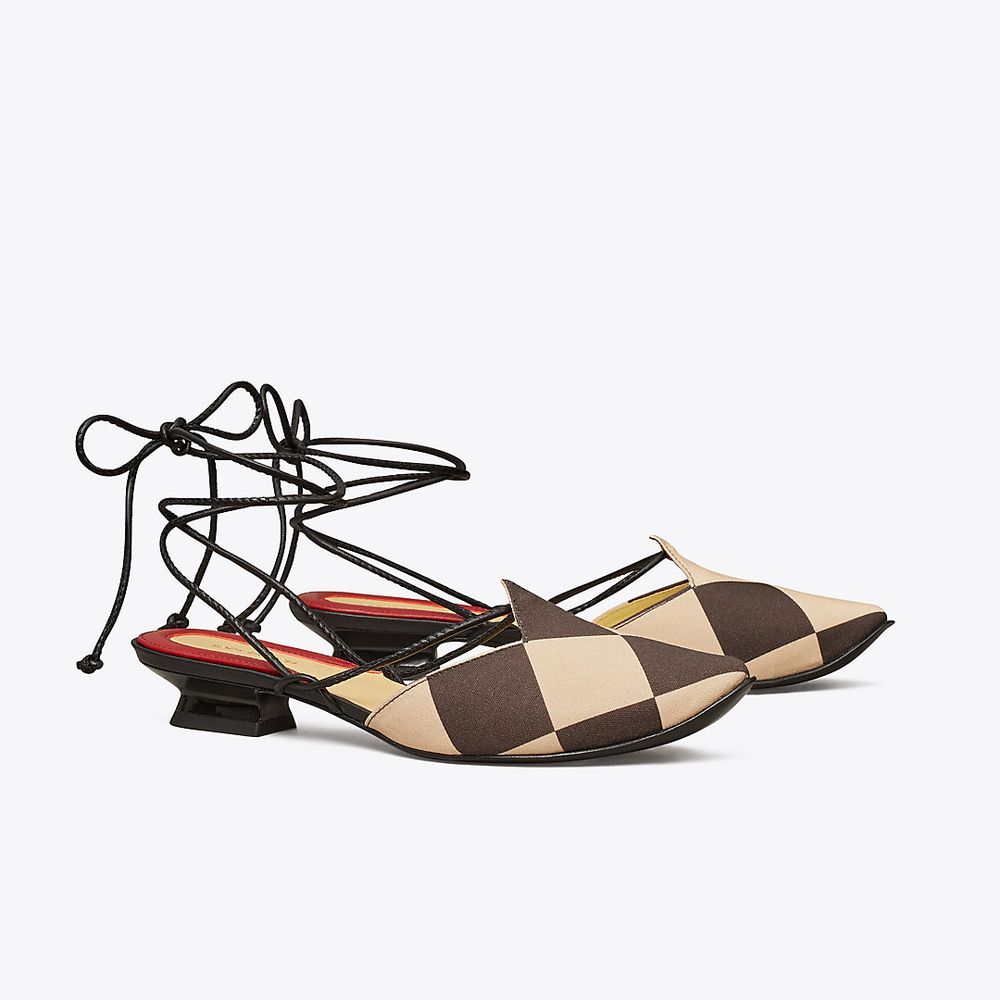 Tory Burch Ankle-Tie Mule | The Summit