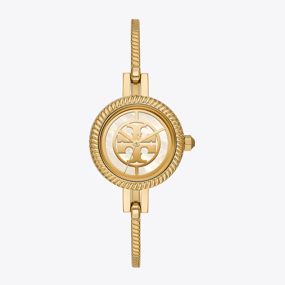 Tory Burch Reva Bangle Watch Gift Set, Gold-Tone Stainless  Steel/Multi-Color, 29 MM | The Summit