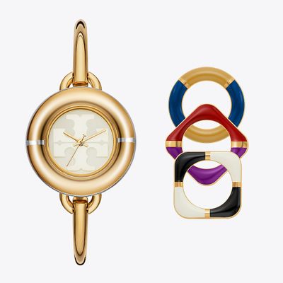 Tory Burch Miller Watch Gift Set, Multi-Color/Gold-Tone Stainless Steel, 34 x 34MM