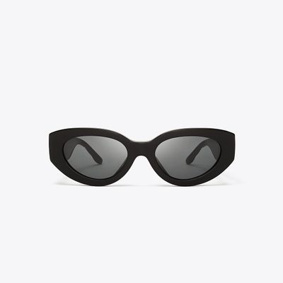 Tory Burch Kira Chevron Cat-Eye Sunglasses