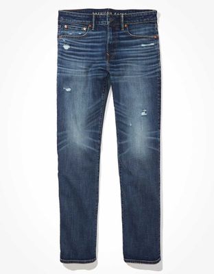 AE AirFlex+ Distressed Original Straight Jean
