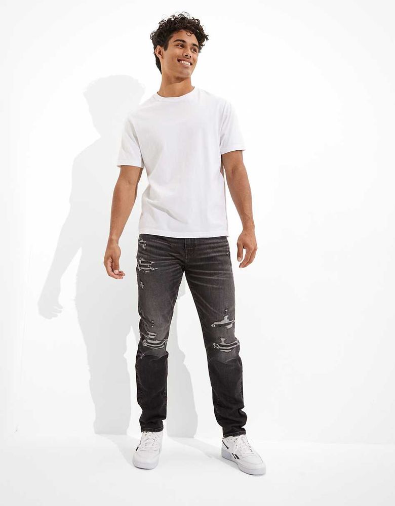 AE AirFlex+ Distressed Athletic Straight Jean