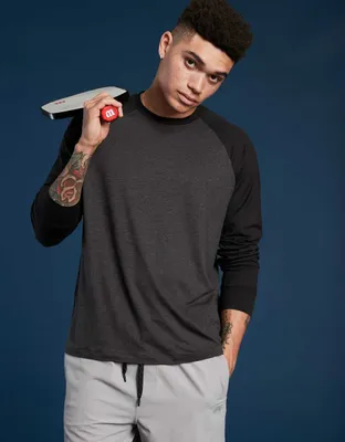 AE 24/7 Good Vibes Long-Sleeve Raglan T-Shirt