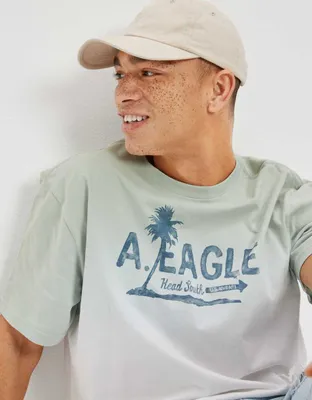 AE Super Soft Dip-Dye Logo Graphic T-Shirt