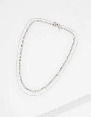 AEO Silver Chain Necklace 2-Pack