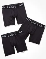 AEO Solid 6" Flex Boxer Brief 3-Pack