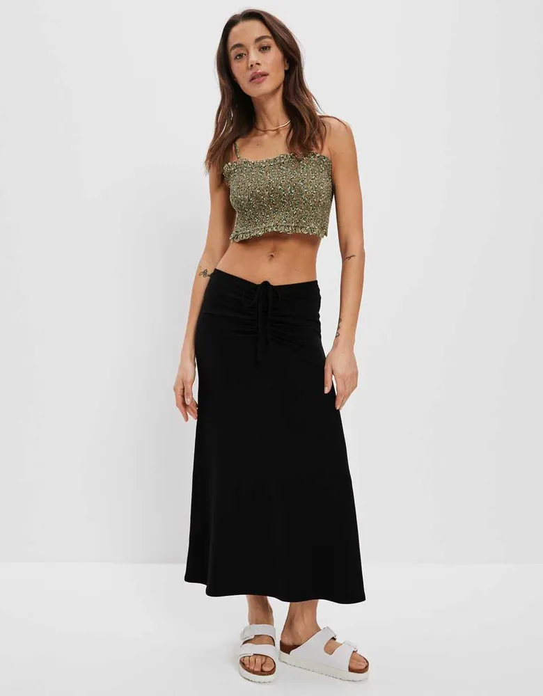 AE Ruched Midi Skirt
