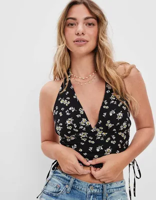 AE Cropped Halter Top