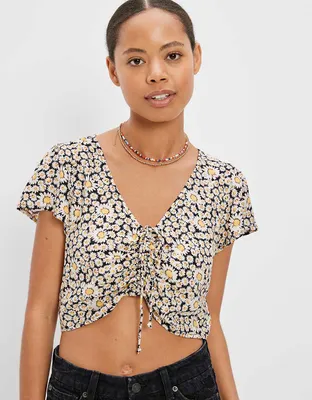 AE Cinch-Front Blouse