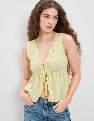 AE V-Neck Tie-Up Tank Top