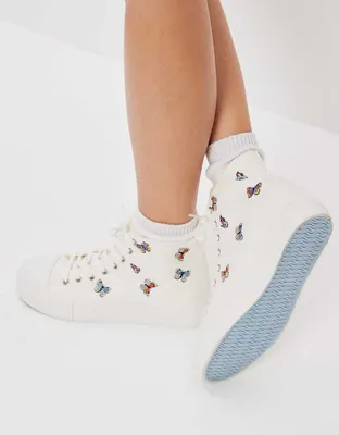 AE Butterfly Canvas Platform Sneaker