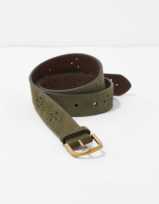 AEO Perforated Leather Belt