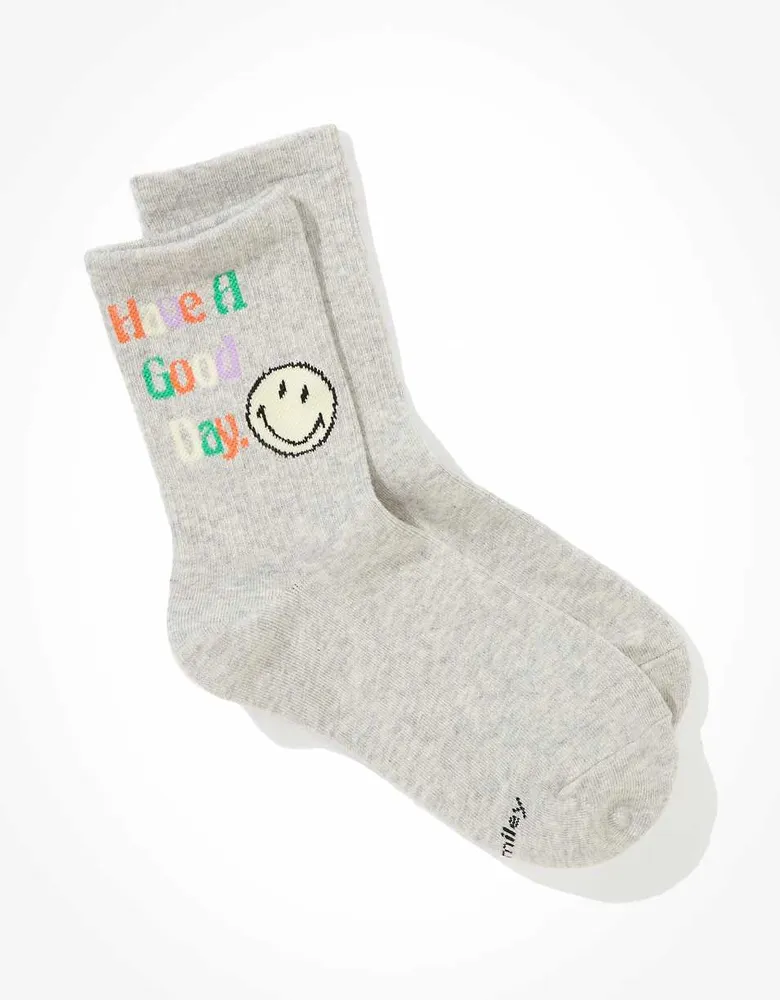 AE Have A Good Day Smiley® '90s Crew Socks