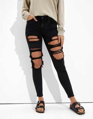 AE Forever Soft Ripped Low-Rise Jegging