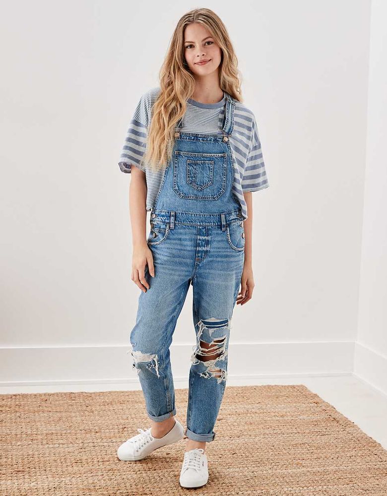 AE Denim Tomgirl Overall