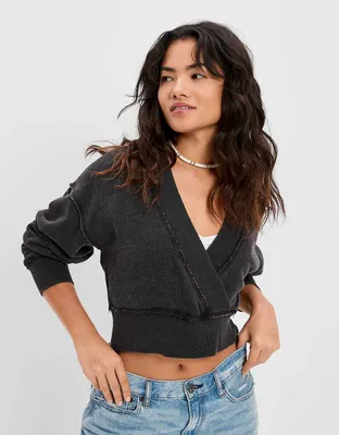 AE Wrap-Front Sweatshirt