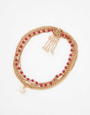 AEO Bead & Pearl Choker 5-Pack