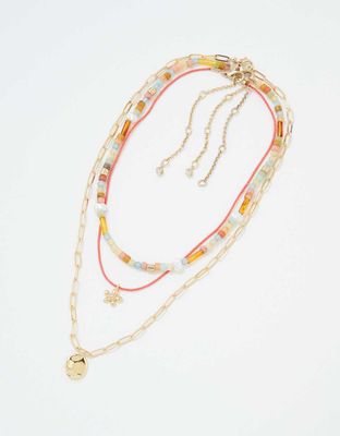 AEO Beaded Necklace 3-Pack