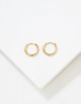 AE Keepers Collection 14K Gold Plated Hoop Earrings