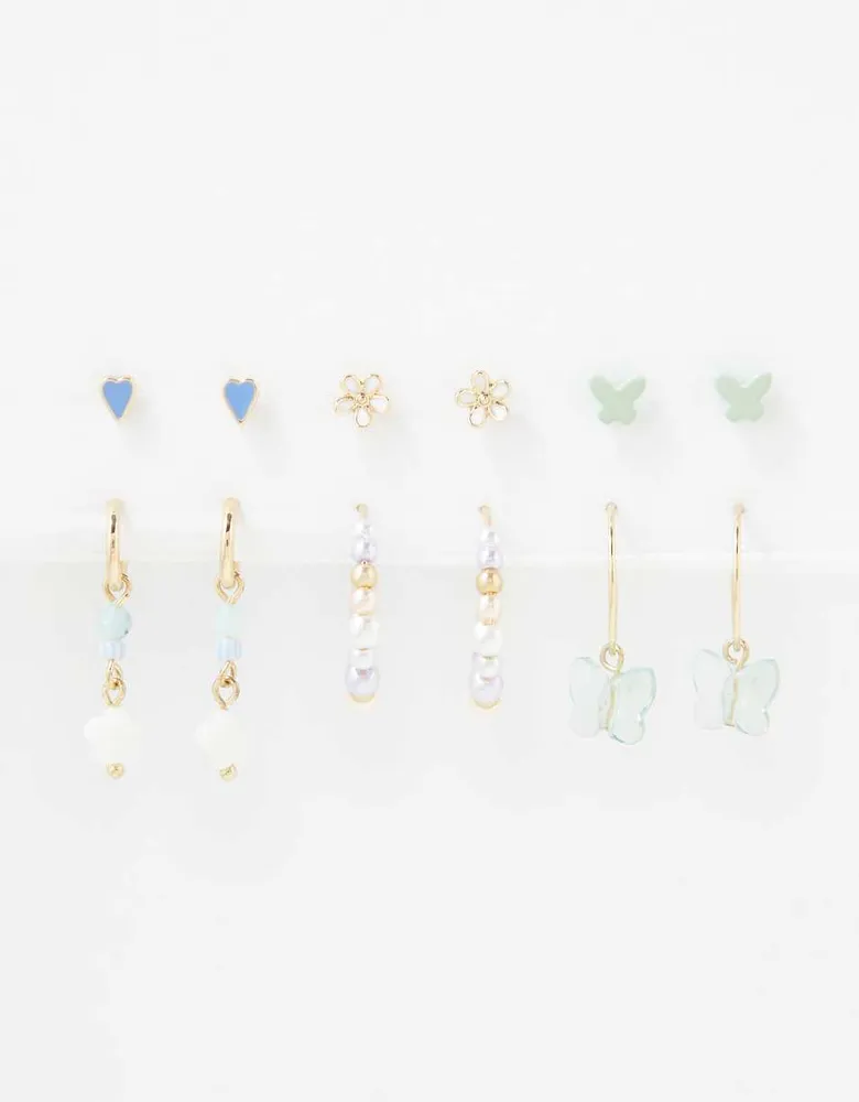 AEO Jade Butterfly Earring 6-Pack