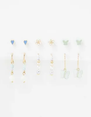 AEO Jade Butterfly Earring 6-Pack