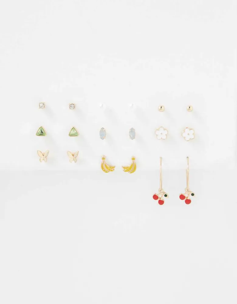 AEO Fruit Hoop + Stud Earring 18-Pack