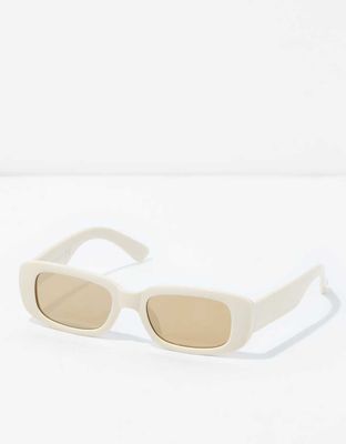 AEO Cream Rectangle Sunglasses